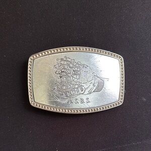 Silver Western-Style Belt Buckle